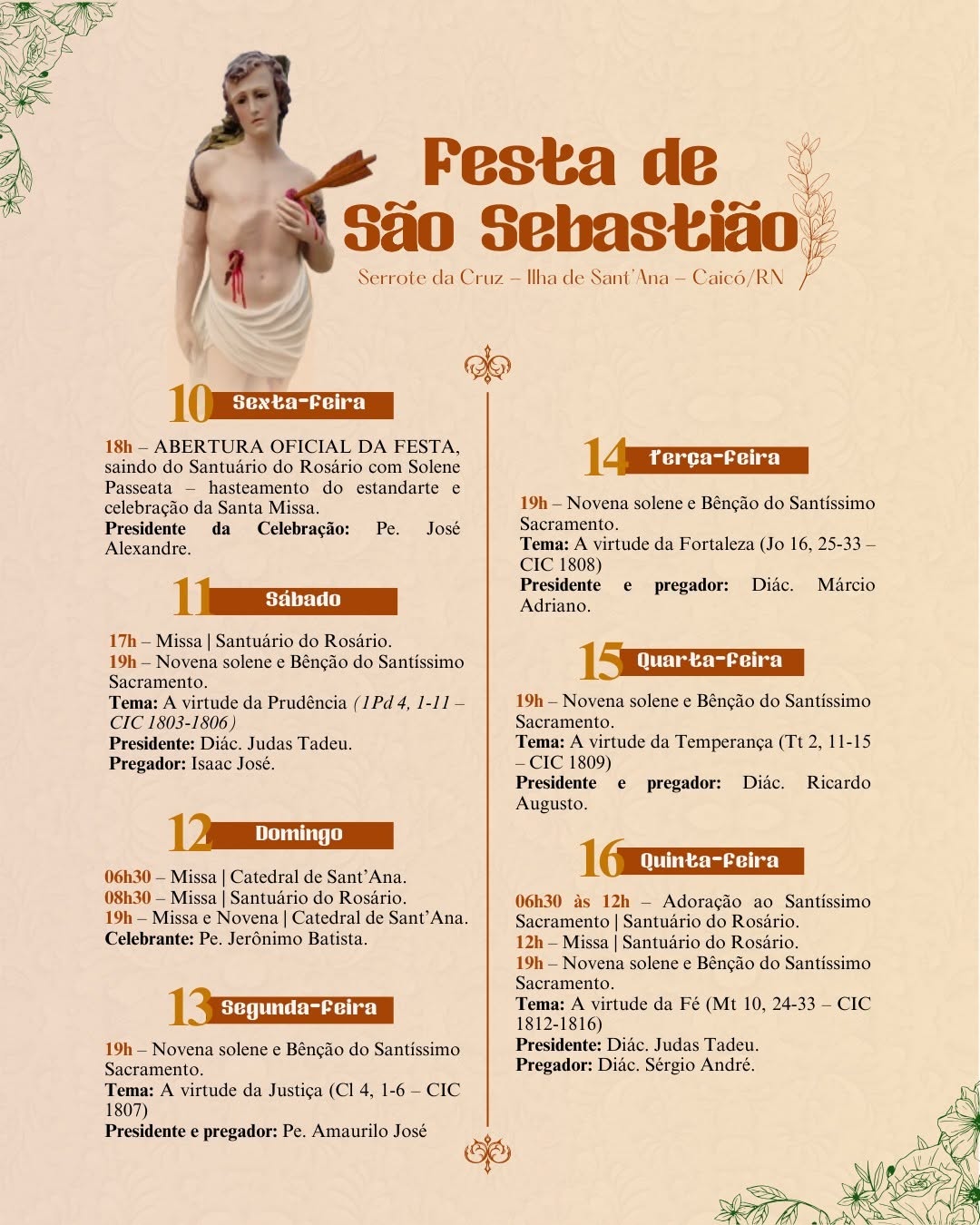Festa de São Sebastião em Caicó no Serrote da Cruz