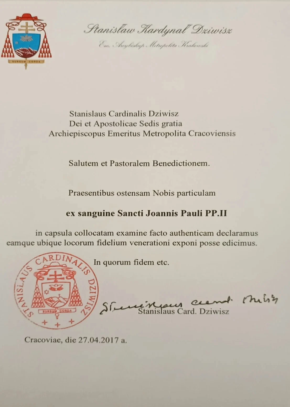 Santuário dos Mártires receberá relíquia de São João Paulo II