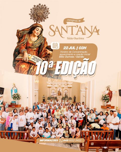 10ª Peregrinação de Sant’Ana 2026